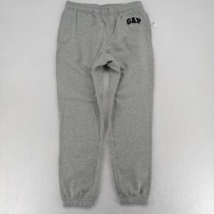 GAP Logo Fleece Joggers Gray Size M NWT